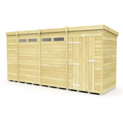 14 X 4 SECURITY PENT SHED