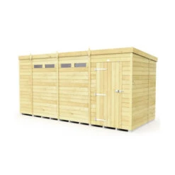 14 X 7 SECURITY PENT SHED