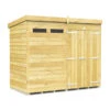 8 X 4 SECURITY PENT SHED DOUBLE DOOR