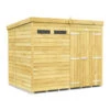 7 X 6 SECURITY PENT SHED DOUBLE DOOR -Best Garden Care Shop 15888 0