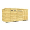 14 X 7 SECURITY PENT SHED DOUBLE DOOR