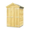 4 X 4 APEX SECURITY SHED DOUBLE DOOR -Best Garden Care Shop 16019 0