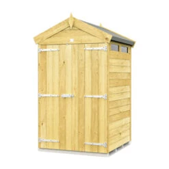 4 X 4 APEX SECURITY SHED DOUBLE DOOR