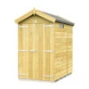 4 X 5 APEX SECURITY SHED DOUBLE DOOR -Best Garden Care Shop 16020 0