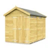 6 X 9 APEX SECURITY SHED DOUBLE DOOR -Best Garden Care Shop 16041 0