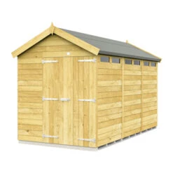 6 X 12 APEX SECURITY SHED DOUBLE DOOR