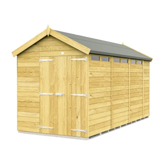 6 X 15 APEX SECURITY SHED DOUBLE DOOR 3 6 X 15 APEX SECURITY SHED DOUBLE DOOR