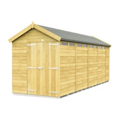 6 X 19 APEX SECURITY SHED DOUBLE DOOR