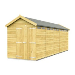 6 X 20 APEX SECURITY SHED DOUBLE DOOR