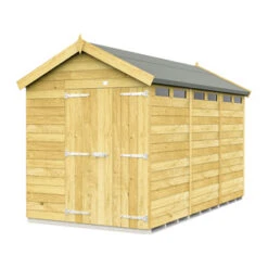 7 X 12 APEX SECURITY SHED DOUBLE DOOR