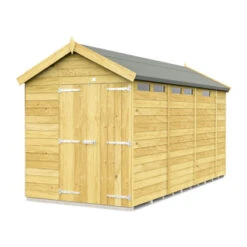 7 X 13 APEX SECURITY SHED DOUBLE DOOR