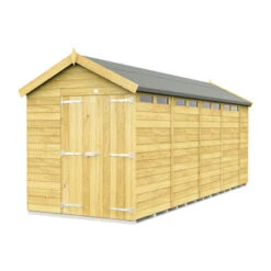 7 X 19 APEX SECURITY SHED DOUBLE DOOR