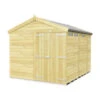8 X 9 APEX SECURITY SHED DOUBLE DOOR -Best Garden Care Shop 16075 0