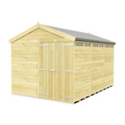8 X 12 APEX SECURITY SHED DOUBLE DOOR