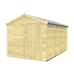 8 X 14 APEX SECURITY SHED DOUBLE DOOR