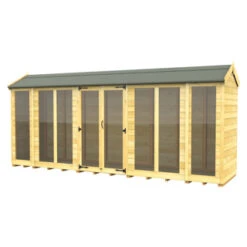 16 X 4 APEX SUMMER HOUSE (FULL HEIGHT WINDOW)