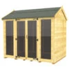 8 X 6 APEX SUMMER HOUSE (FULL HEIGHT WINDOW) -Best Garden Care Shop 16622 0