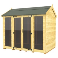 8 X 8 APEX SUMMER HOUSE (FULL HEIGHT WINDOW)