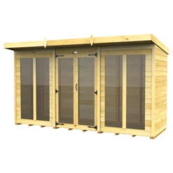 12 X 4 PENT SUMMER HOUSE (FULL HEIGHT WINDOW)