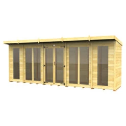 18 X 4 PENT SUMMER HOUSE (FULL HEIGHT WINDOW)