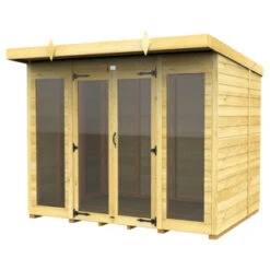 8 X 5 PENT SUMMER HOUSE (FULL HEIGHT WINDOW)