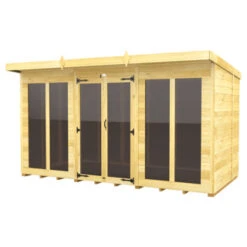 12 X 5 PENT SUMMER HOUSE (FULL HEIGHT WINDOW)