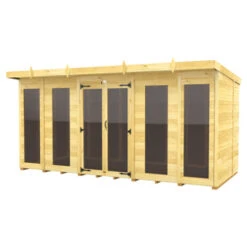 14 X 5 PENT SUMMER HOUSE (FULL HEIGHT WINDOW)