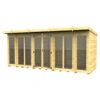 16 X 5 PENT SUMMER HOUSE (FULL HEIGHT WINDOW) -Best Garden Care Shop 16747 0