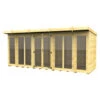 16 X 6 PENT SUMMER HOUSE (FULL HEIGHT WINDOW) -Best Garden Care Shop 16754 0