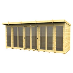 16 X 6 PENT SUMMER HOUSE (FULL HEIGHT WINDOW)