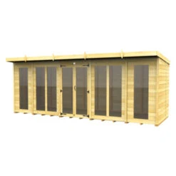 18 X 7 PENT SUMMER HOUSE (FULL HEIGHT WINDOW)