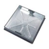MANHOLE COVER AND FRAME GALV PAVIOUR 450X450MM SQUARE TO ROUND TO SUIT 450MM PP1C CLKS 450SR -Best Garden Care Shop 507600 0